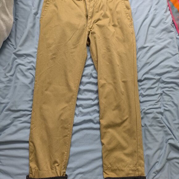Wacko Maria Guilty Parties Embroidered Khaki/Tan Trousers Pants - cool details - Picture 1 of 6